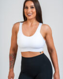 Seamless comfortable sports bra made in a lovely functional fabric with a soft touch, suited for all types of workout exercises.