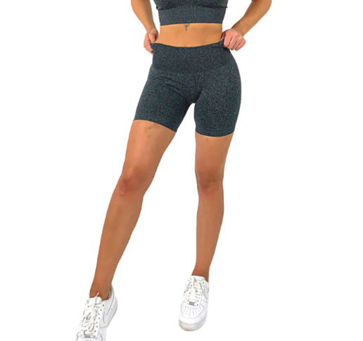 Luxe Shorts Grey Marl front