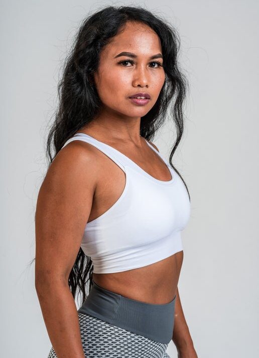 Image of Seamless Sports Bra White